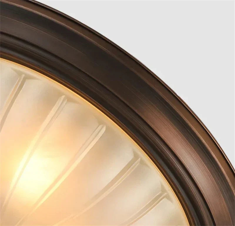 DecorBites™ Black Bronze Ceiling Light with Frosted Glass Shade for Bedroom and Kitchen