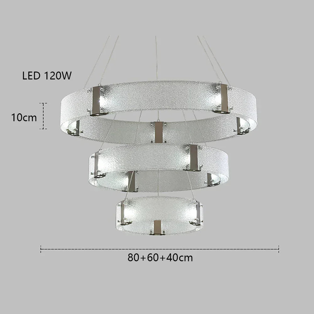 ثريا DecorBites™ الذهبية بإضاءة LED لإضاءة غرفة المعيشة الفاخرة