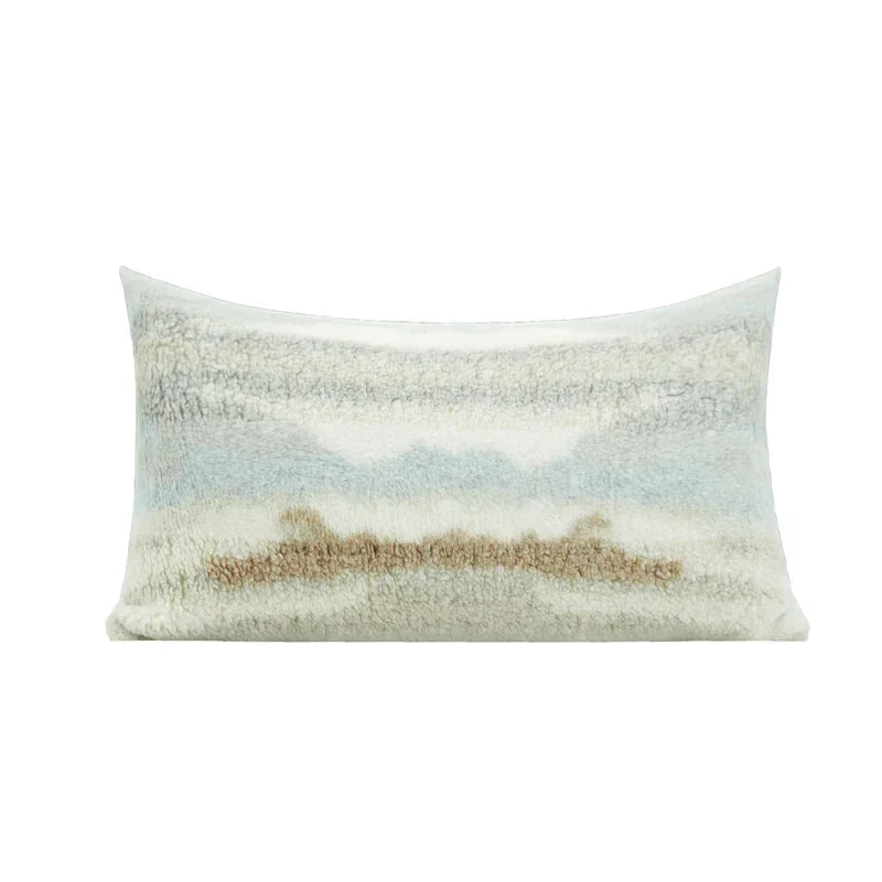 DecorBites™ Galaxy Inspired Jupiter Nebula Square Cushion Covers in Coffee Blue Gradient