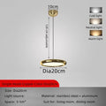 DecorBites™ Circular Dining Pendant Chandelier LED Light for Kitchen, Living Room & Bedroom