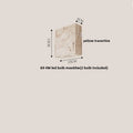 DecorBites™ Black Iron LED Wall Light Fixture Coffee Nordic Modern Natural Wood Bedside Lamp