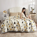 DecorBites™ Double Layer Raschel Blankets: Soft & Cozy Faux Fur Mink Throw