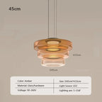 Nordic Glass Pendant Light in Green or Gray