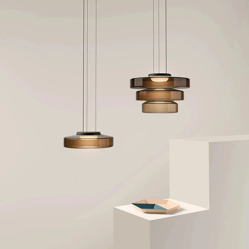 DecorBites™ BOHEMIA Glass Pendant Light - Danish Design for Kitchen Island Dining Bedroom Tables