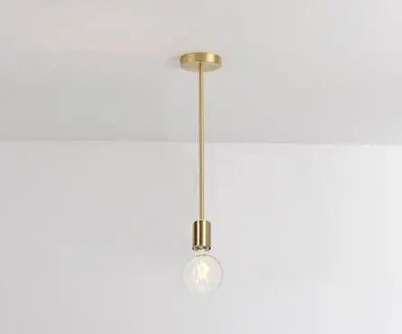 DecorBites™ Glass Ball Globe LED Pendant Light Fixture - Nordic Modern Iron Rod Hanging Lamp