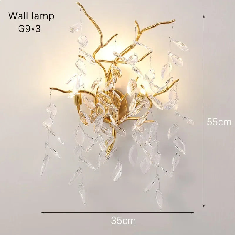 DecorBites™ Crystal Pendant Chandelier LED Lighting for Luxury Modern Interior Decoration