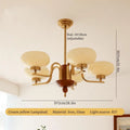 DecorBites™ Cream Glass Pendant Chandelier for Home Decor