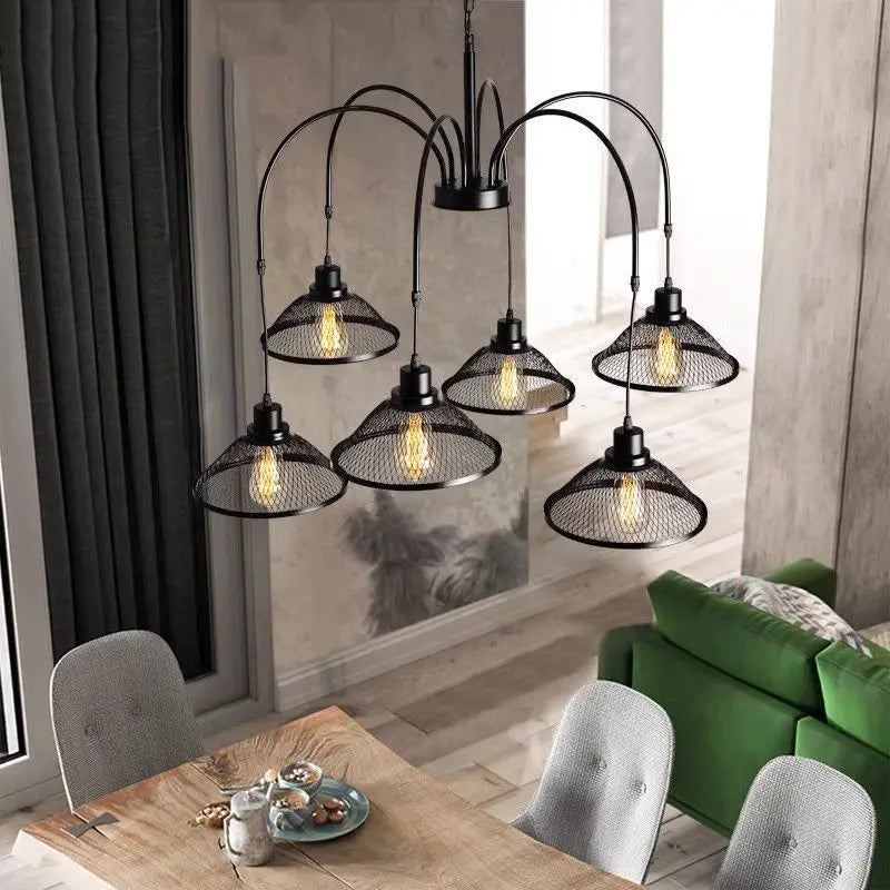 مصباح معلق صناعي ديكور بايتس™ لغرفة المعيشة وغرفة الطعام والبار والمقهى بتصميم ريترو على طراز الدور العلوي (لوفت)