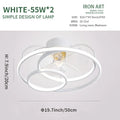 DecorBites™ LED Ceiling Fan with Remote Control, Modern Silent Lighting Fixture for Bedroom and Dining Room