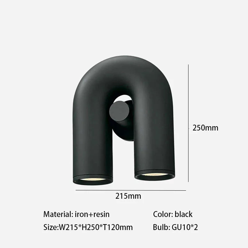 DecorBites™ Cirkus Tube Wall Sconce: إضاءة ليلية بسيطة ومصباح قراءة بجانب السرير