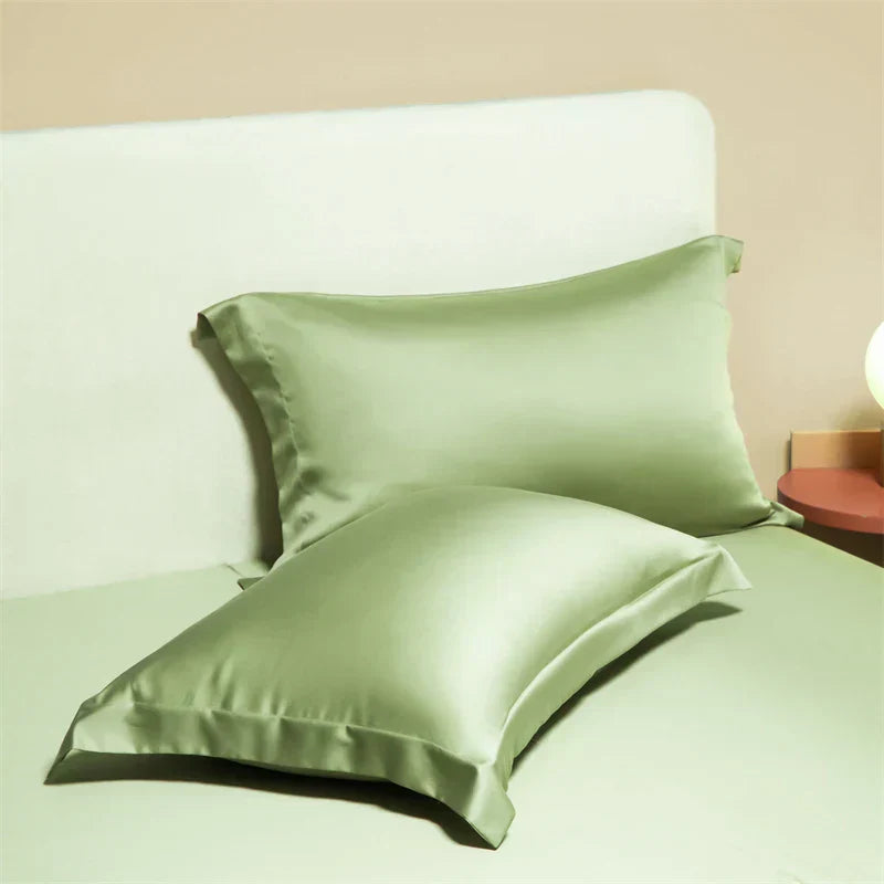 DecorBites™ Egyptian Cotton Pillowcase Set - Solid Color Pillow Shams Covers