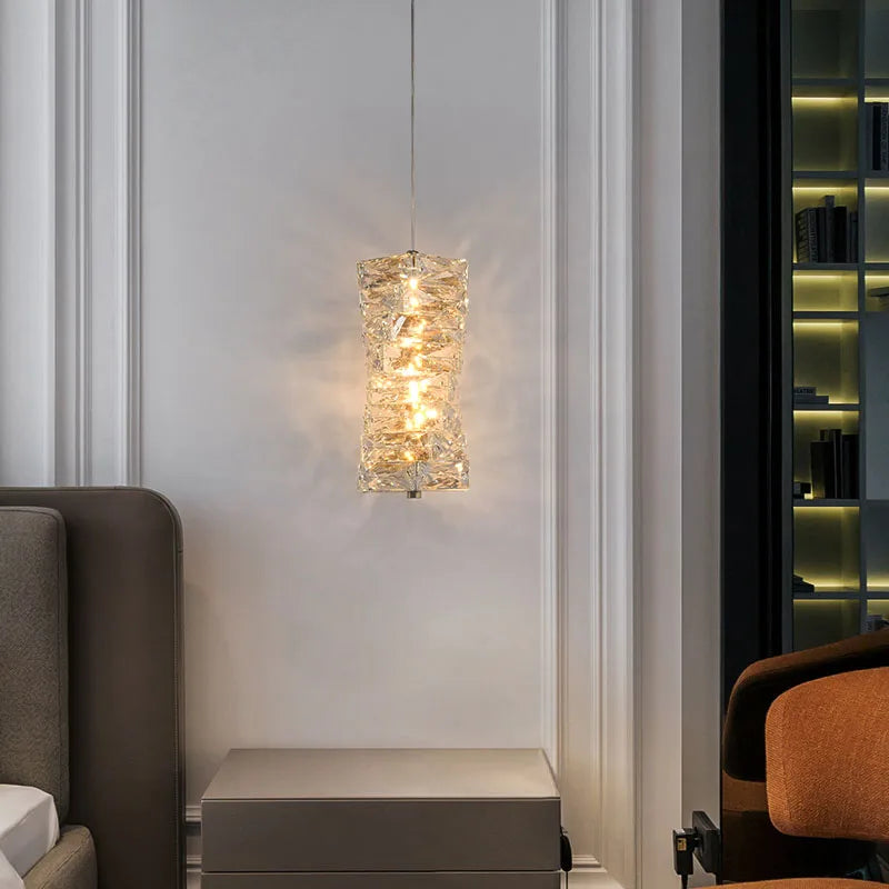 أباليك DecorBites™ كريستال ذهبية كروم مصابيح جدارية لغرفة المعيشة وغرفة النوم وإضاءة خلفية للتلفاز