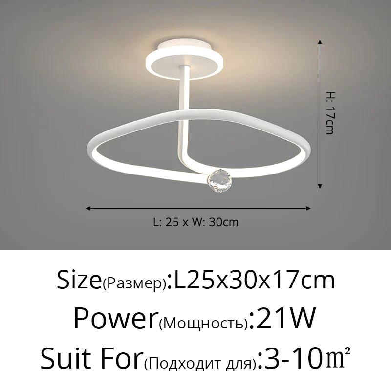 DecorBites™ Black Crystal Chandelier for Bedroom and Living Room Lighting