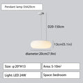 2024 DecorBites™ Eco-Friendly PE Ceiling Pendant Lamp for Kitchen Bedroom LED Interior Lighting