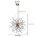 DecorBites™ Aluminum Dandelion Pendant Light: Modern Sputnik Hedgehog LED Chandelier for Living & Dining Room