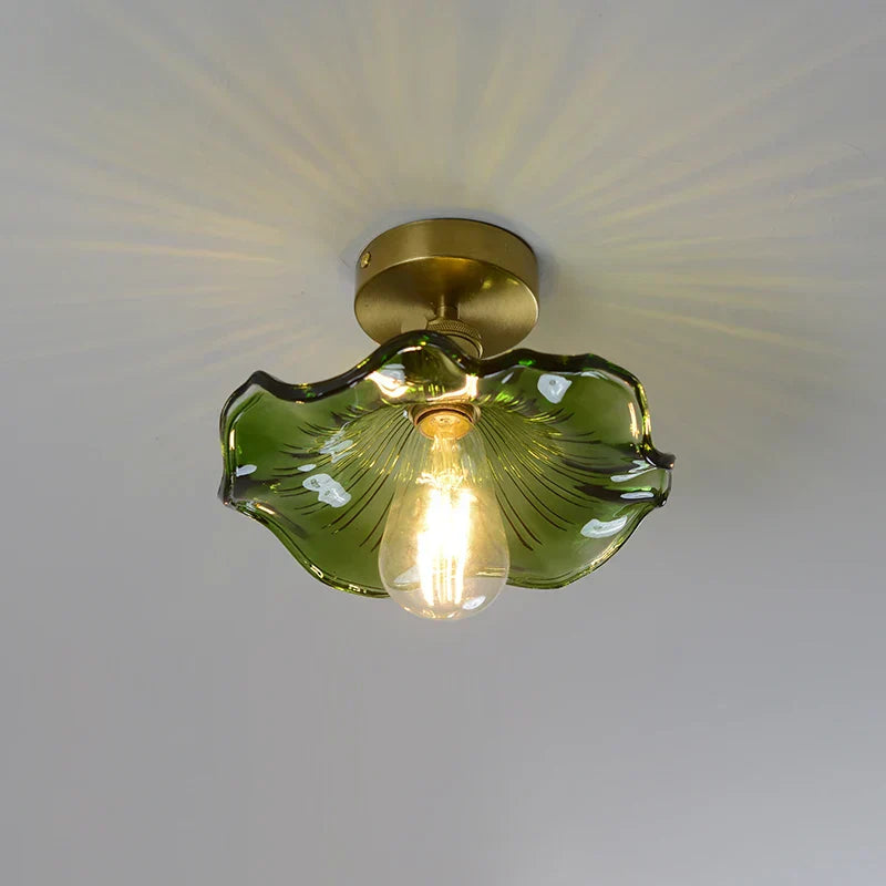 Plafonnier LED DecorBites™ en verre vert pour l'éclairage de salon et de couloir