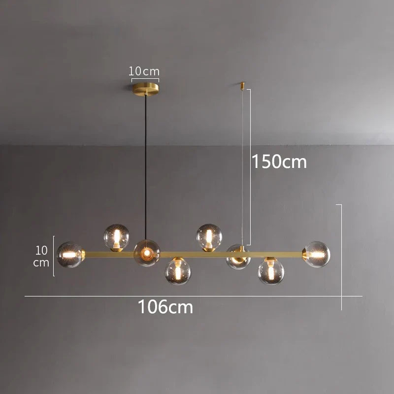 ثريات DecorBites™ LED المتدلية لإضاءة غرف المعيشة والطعام العصرية