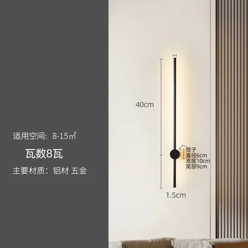 DecorBites™ LED Strip Wall Lamp for Creative Staircase Aisle Background Wall Lighting