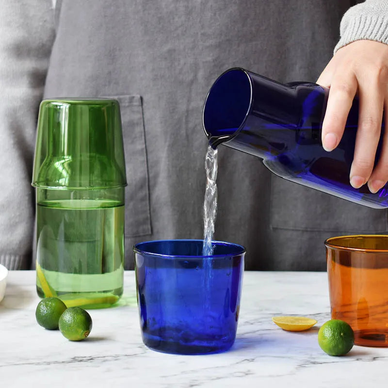 DecorBites™ 500ML Borosilicate Glass Tea Pot Cold Water Milk Cup Simple Creative Pot