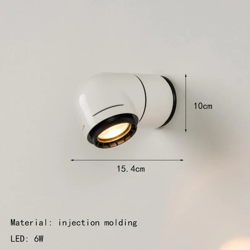 مصباح حائط LED ديكوربايتس™ أبيض أحمر PVC 4000K بتصميم عصري لغرفة النوم وغرفة المعيشة