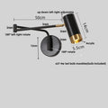 DecorBites™ Acrylic Iron LED Wall Lamp | Modern Rotate Black Stair Light | Dining Room Study Fixtures