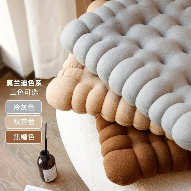DecorBites™ Biscuit Sofa Cushion: Soft Chair Seat Cushion for Home Decor and Living Room