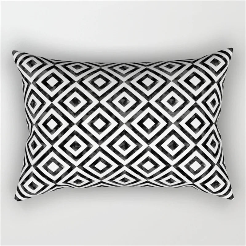 DecorBites™ Geometric Wave Line Waist Pillowcase Set