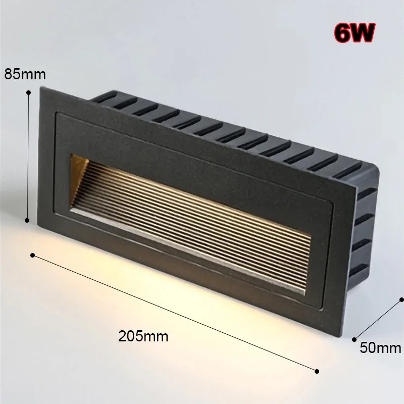 DecorBites™ Applique murale LED encastrée pour marches et escaliers extérieurs, Lampe murale encastrée étanche IP65