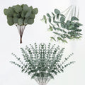 DecorBites™ 30pcs Artificial Flower Plants Green Stem Combo for DIY Bouquet & Event Decor