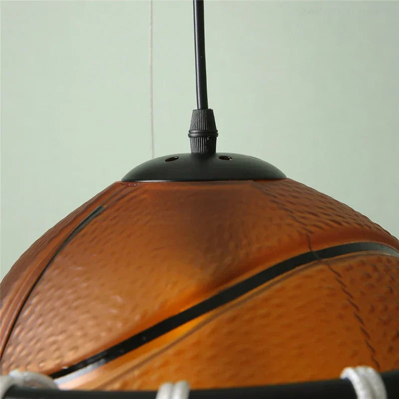 DecorBites™ Basketball Pendant Lights: Modern LED Hanging Lamps for Restaurant, Kitchen, Living Room & Kids Room