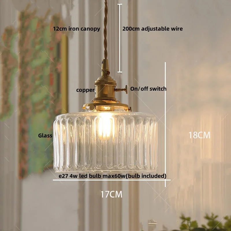 DecorBites™ مصباح معلق زجاجي بتصميم زهرة خضراء - مصباح تعليق حديث للمطابخ والحانات والمطاعم