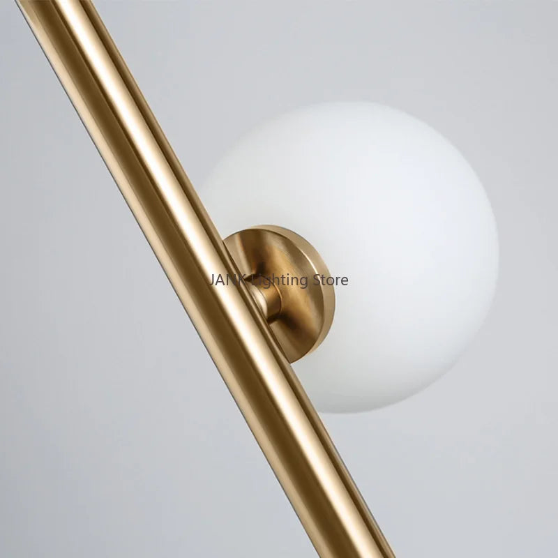 DecorBites™ Glass Ball Standing Lamp Set: Nordic Postmodern Minimalist Magic Beans Style