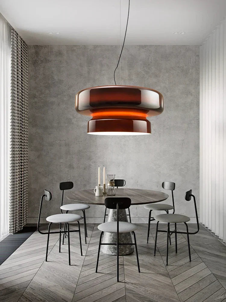 DecorBites™ مصباح معلق زجاجي كبير لغرفة الطعام وجزيرة المطبخ