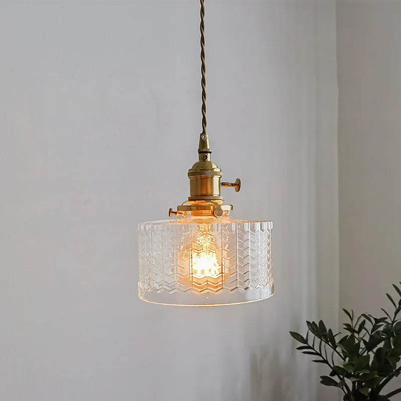 مصباح قلادة DecorBites™ LED زجاجي أخضر لديكور المنزل الحديث وتركيبات الإضاءة