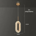 Nordic Ring LED Pendant Light in Iron, Aluminum & Acrylic