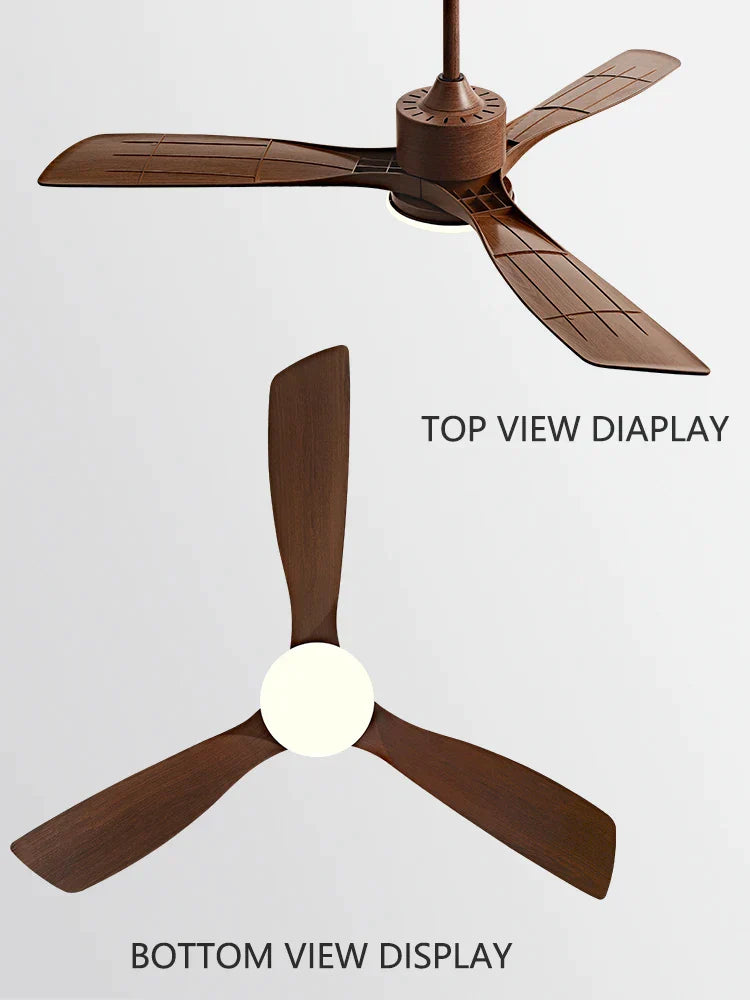 DecorBites™ 3-Blade DC Ceiling Fan with LED Light & Remote Control.