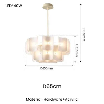 ثريا DecorBites™ LED: تصميم فاخر ببصمة إصبع لغرفة المعيشة وغرفة النوم وردهة الفندق