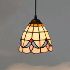 Mediterranean Mosaic Stained Glass Pendant Light