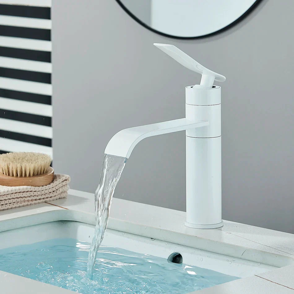 DecorBites™ Basin Faucet Mixer for Bathroom Vessel Washbasin Hot Cold Water Deck Mounted