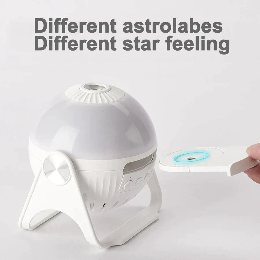 DecorBites™ Galaxy Night Light Projector: 360° Adjustable Star Sky Lamp for Bedroom, Kids' Gift