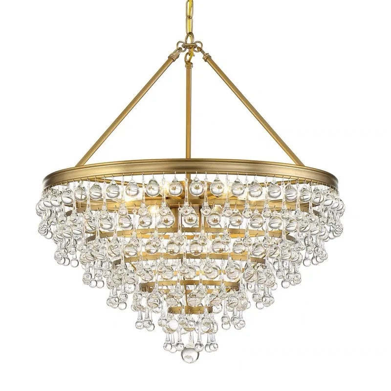 DecorBites™ Crystal Bead Ceiling Pendant Lights - Retro Luxury Gold Home Decor Lighting
