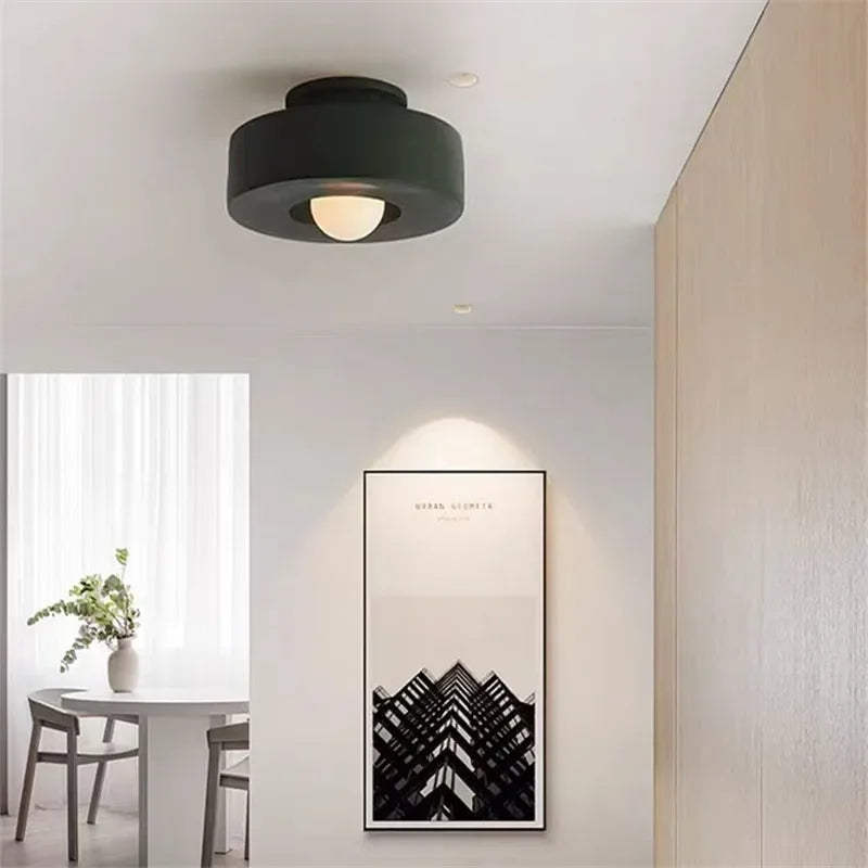 DecorBites™ Led Ceiling Light Macaron Minimalist Small Round Hallway Balcony Bedroom E27