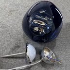 Lava-Inspired Acrylic Pendant Light in Polished Chrome