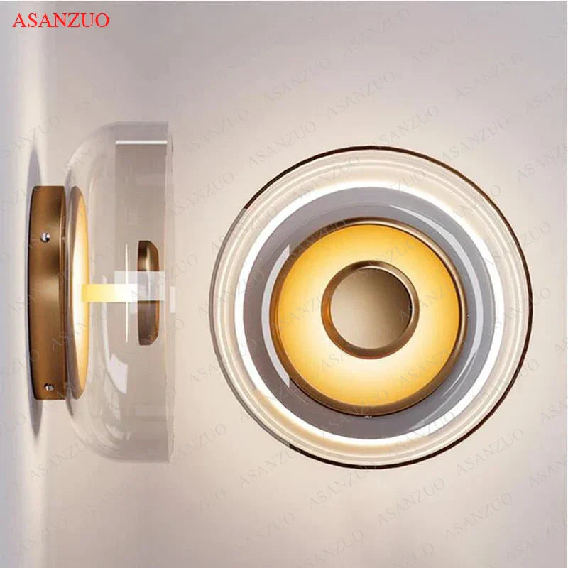 DecorBites™ Glass Bowl LED Wall Sconce for Modern Nordic Indoor Decor
