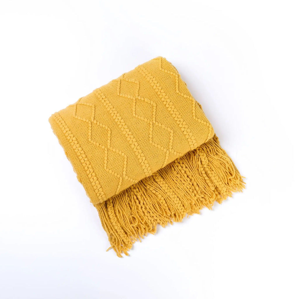 DecorBites™ Cozy Knit Throw Blanket