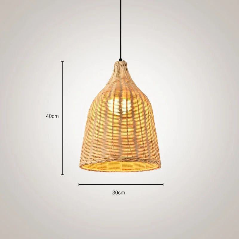 Southeast Asia Bamboo Rattan Woven Pendant Light