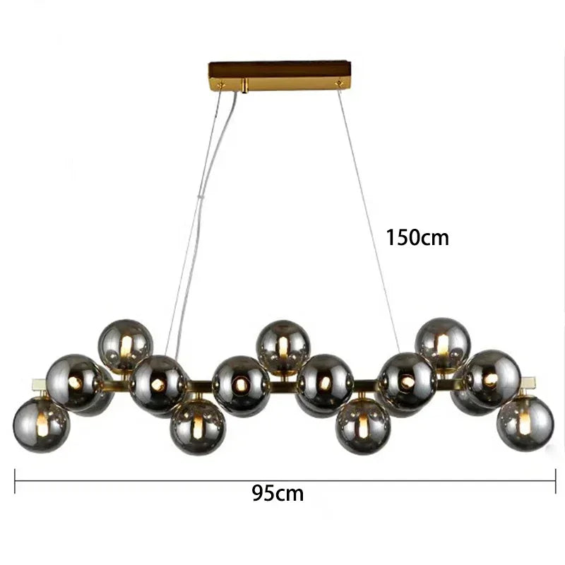 DecorBites™ Suspensions LED en Verre Soufflé pour la Décoration et l'Éclairage Intérieur