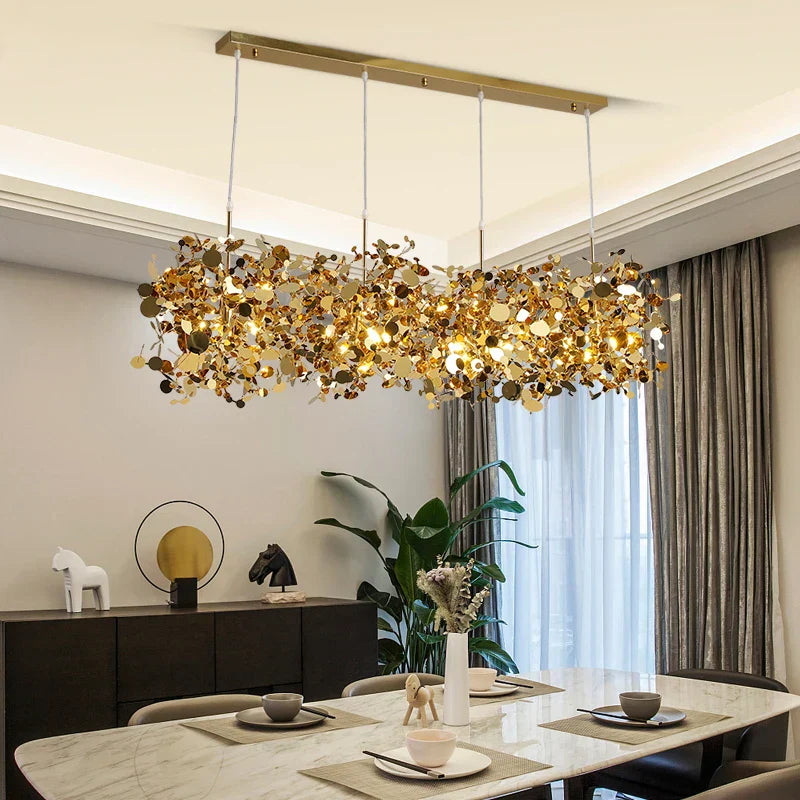 ثريا سقف ليف سيكوين DecorBites™ لغرفة المعيشة الحديثة أو المطعم أو البار أو طاولة الطعام