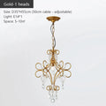 DecorBites™ Iron Crystal Chandelier: Modern Luxury Industrial Style for Home Living/Dining Room