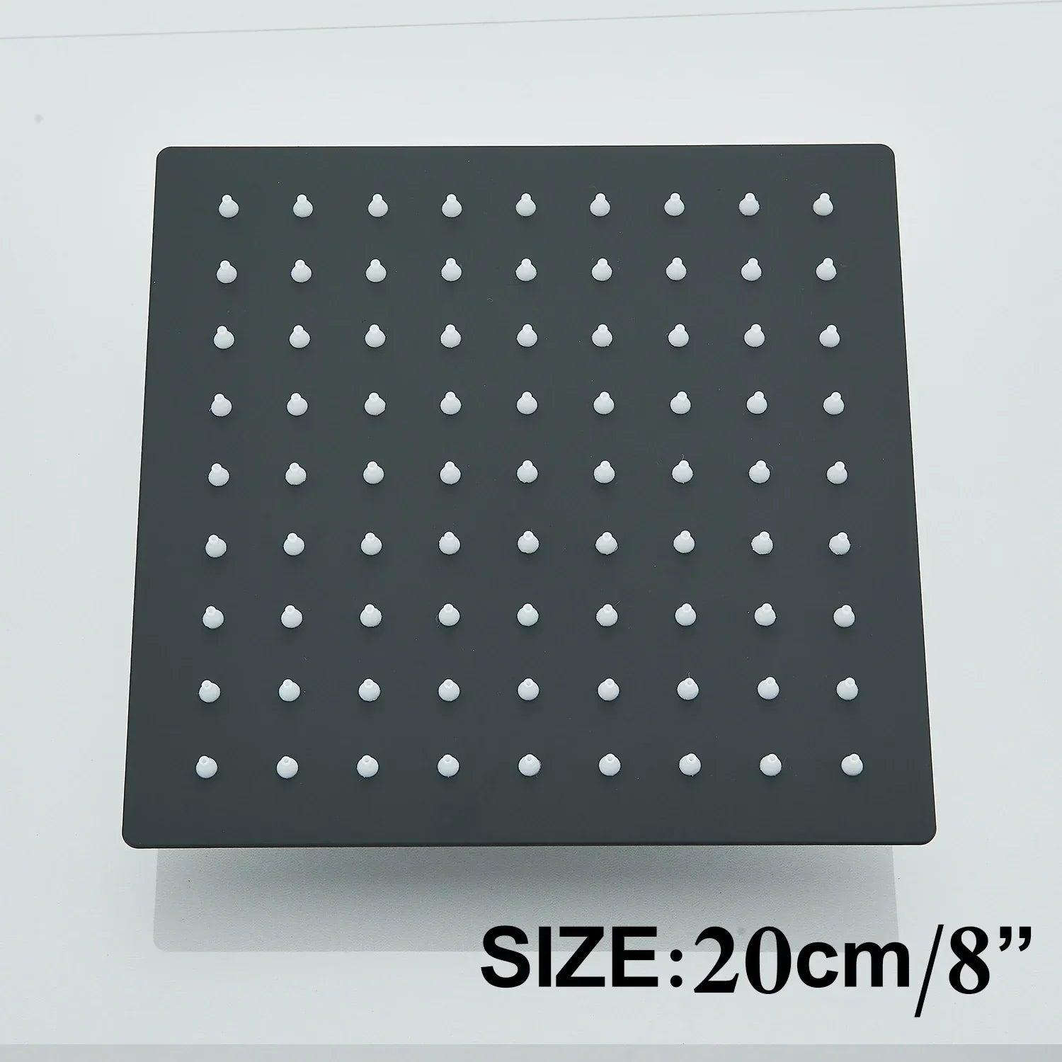 DecorBites™ 12" Matte Black Rainfall Shower Head Set with Shower Arm